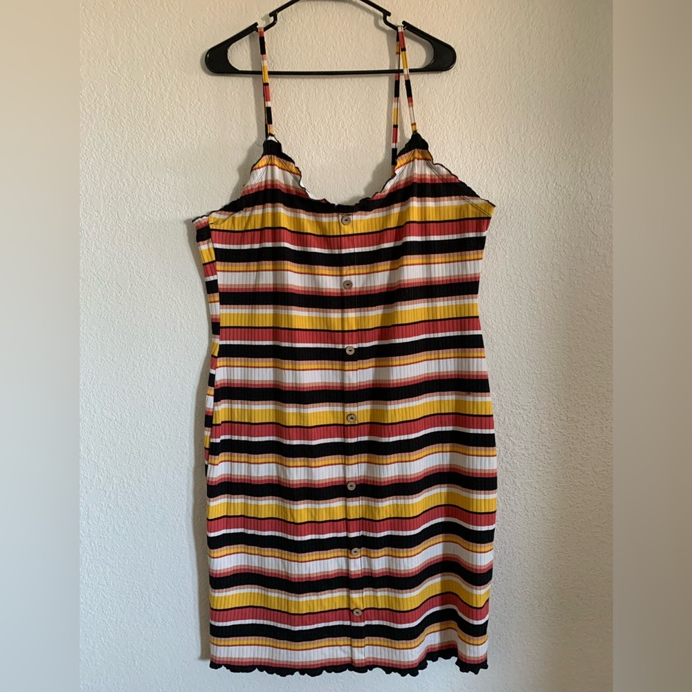 Multicolored Striped Dress